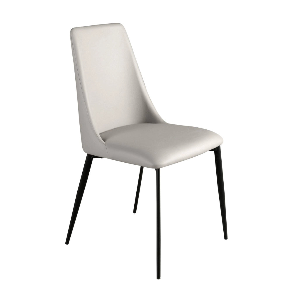 Sedia in similpelle grigio chiaro