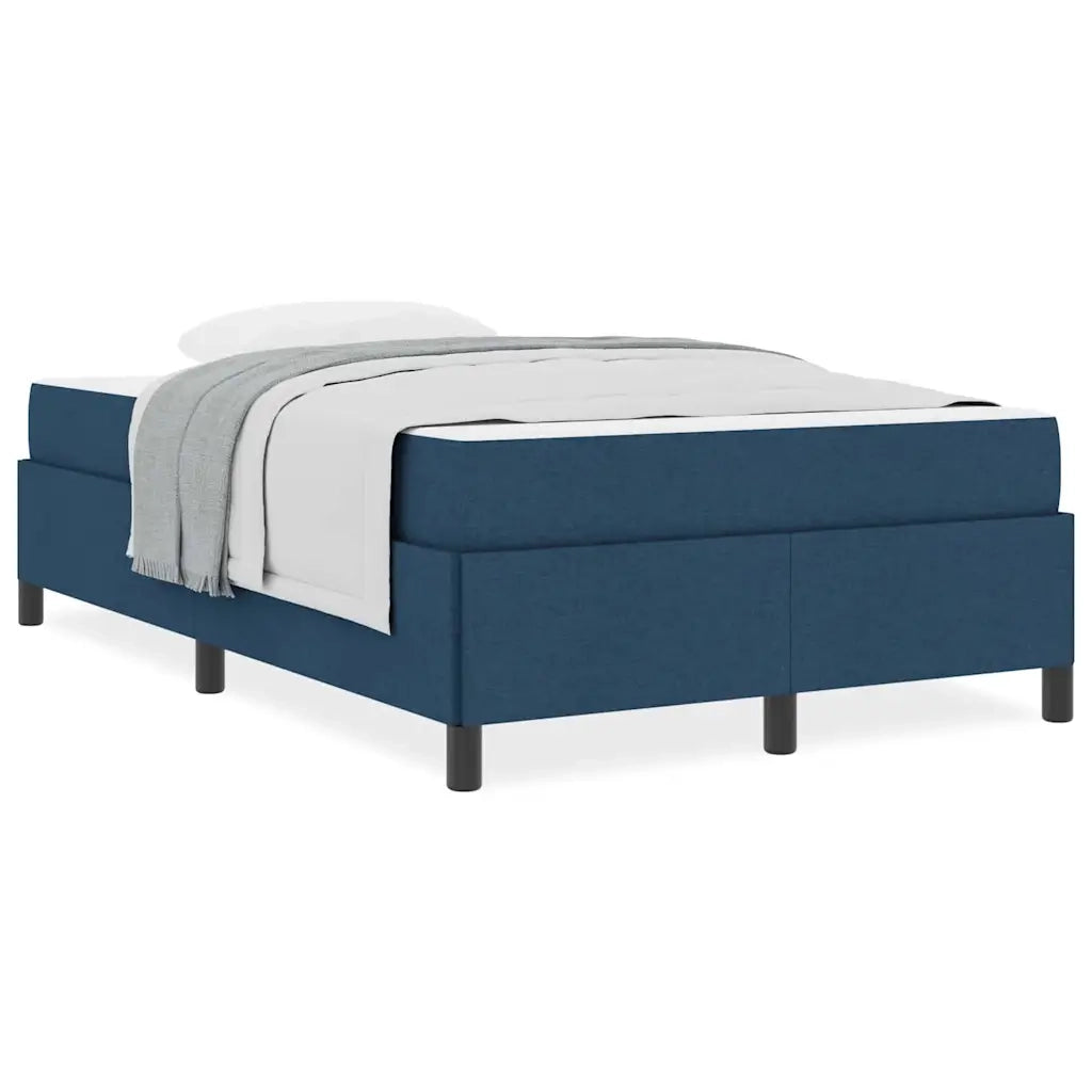 vidaXL Letto a molle Blu e Nero 120 x 190 cm