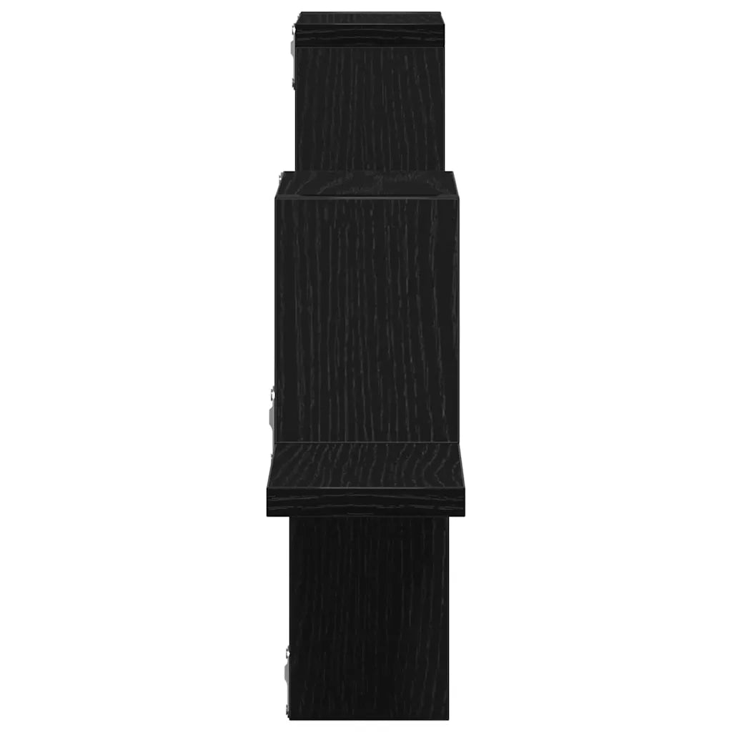 Scaffale da parete Rovere Nero 104,5 x 43 x 10 cm 869116