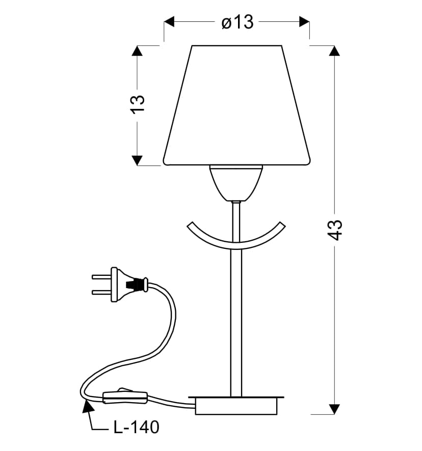 Lampada da scrivania Londyn Candellux nera E27 60W