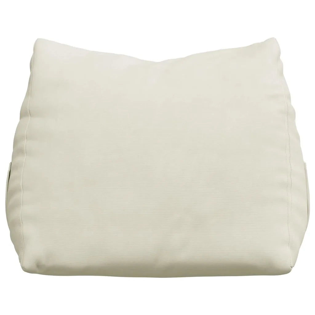 Cuscino per Schiena Crema 45 x 20 x 35 cm Tessuto in Cords