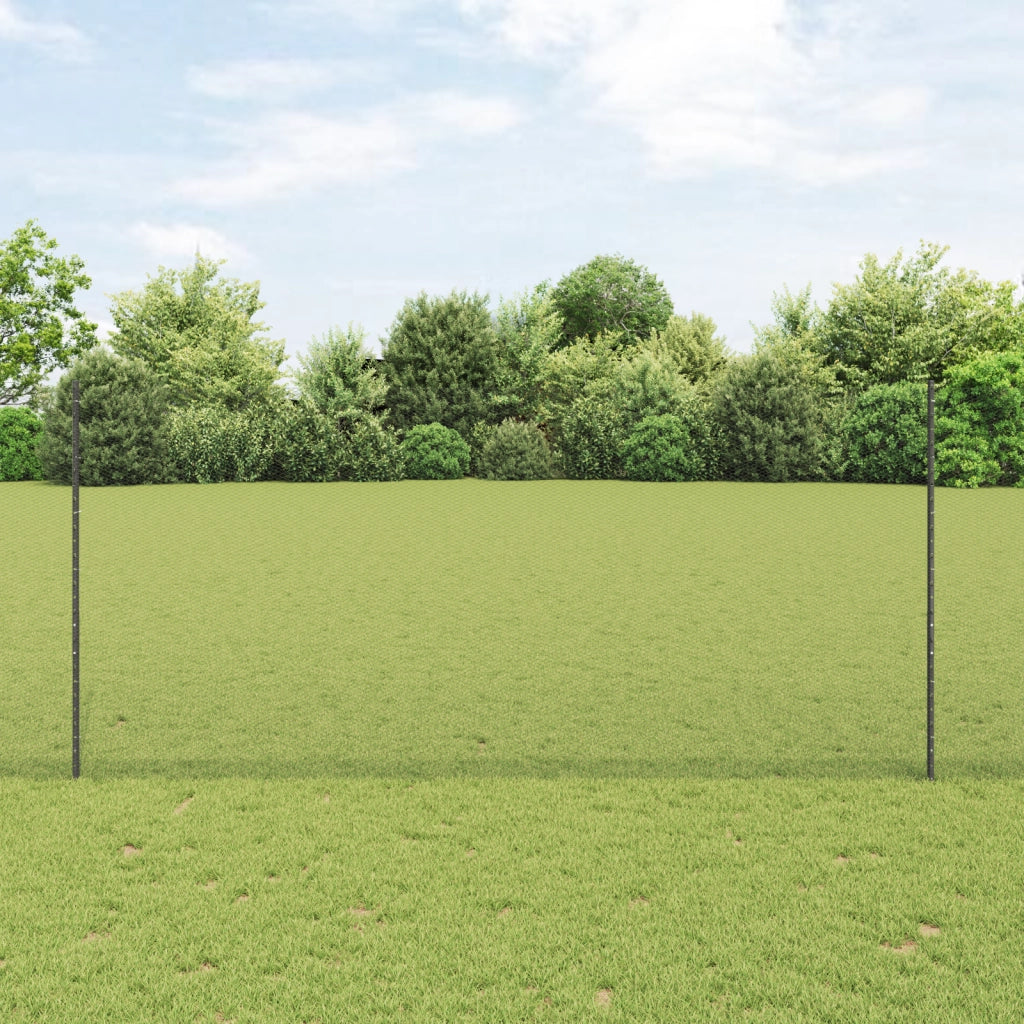 Post per Recinzione  10 pz U-Channel Grigio 140 cm Acciaio