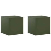 Supporto per piante 2 pcs Verde Oliva 40 x 40 x 40 cm Acciaio 8012523