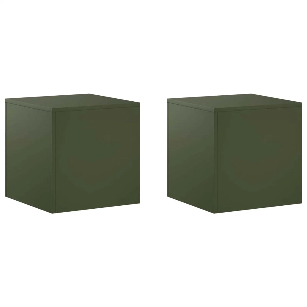 Supporto per piante 2 pcs Verde Oliva 40 x 40 x 40 cm Acciaio 8012523