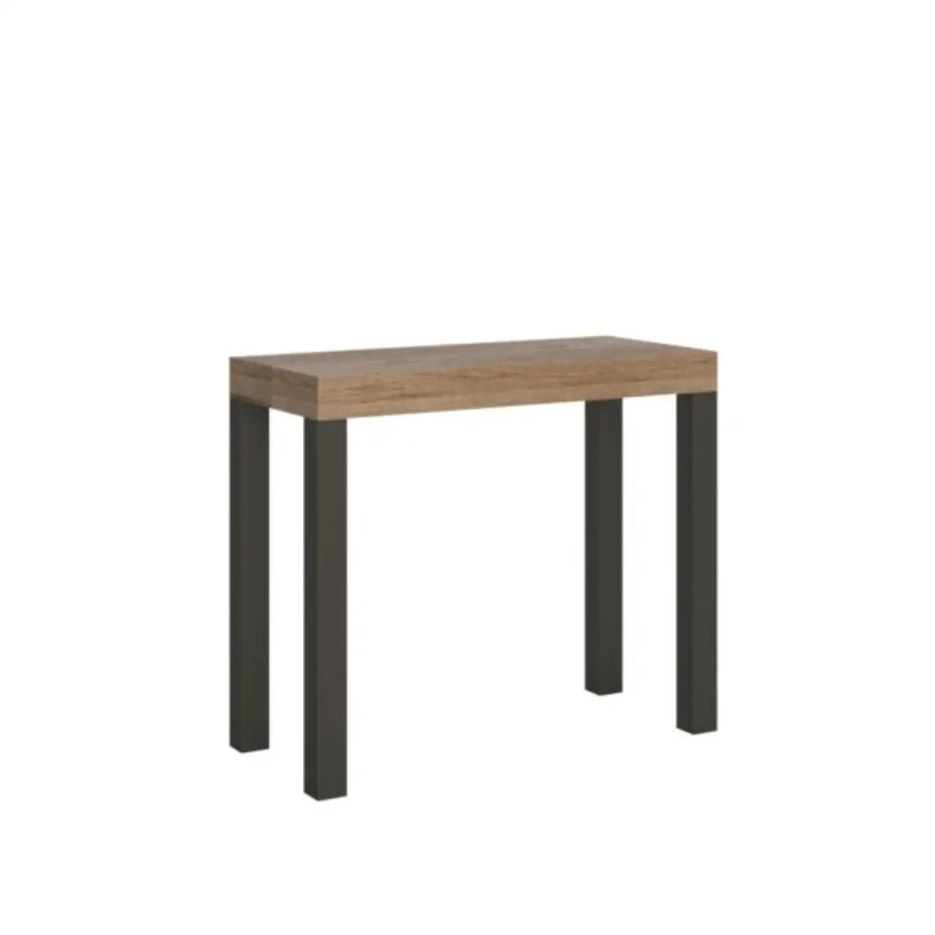 Consolle allungabile 90x40/300 cm Everyday quercia natura gambe antracite