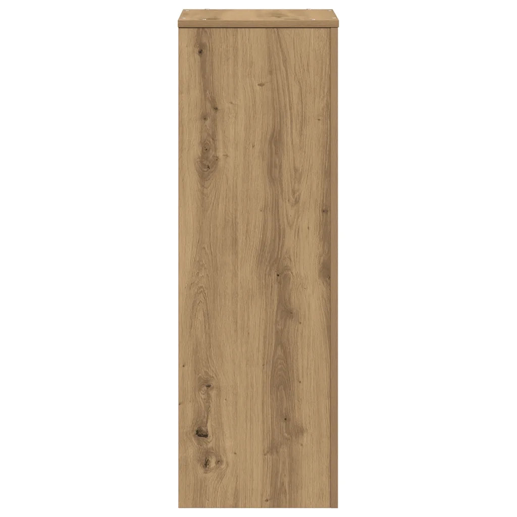 Supporto per Piante Rovere Artigianale 33x33x100 cm Truciolato 852959