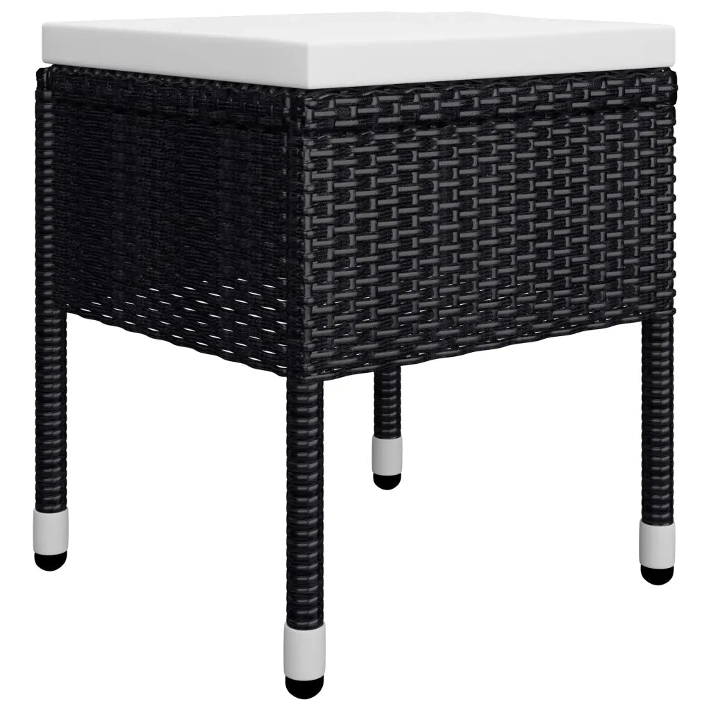 Set Mobili da Pranzo per Giardino 5 pz Nero cod mxl 69247