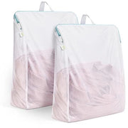 Set da asciugatura 2 pezzi con maniglie, 30x40 cm borse da lavatrice con cerniera, sacchetto da lavaggio, sacchetto da lavaggio, riutilizzabile per giacca, maglia, lingerie