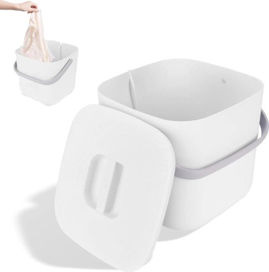 Mini-lavatrice portatile 8L con lavastoviglie USB per uso domestico e viaggio - per RV e appartamenti - Bianco