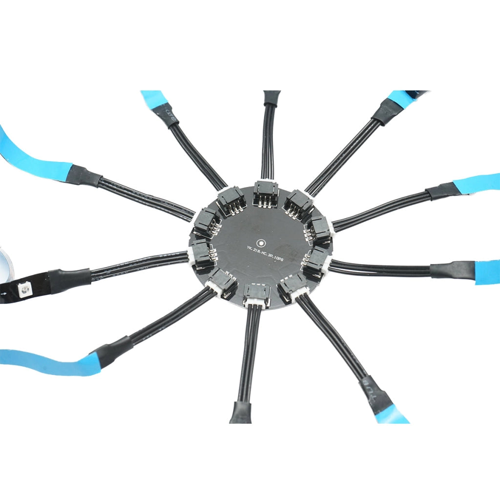 Striscia LED modello Fireworks 11x0,5+1x1m 5V, USB, bluetooth, controllo vocale, applicazione RGB+IC