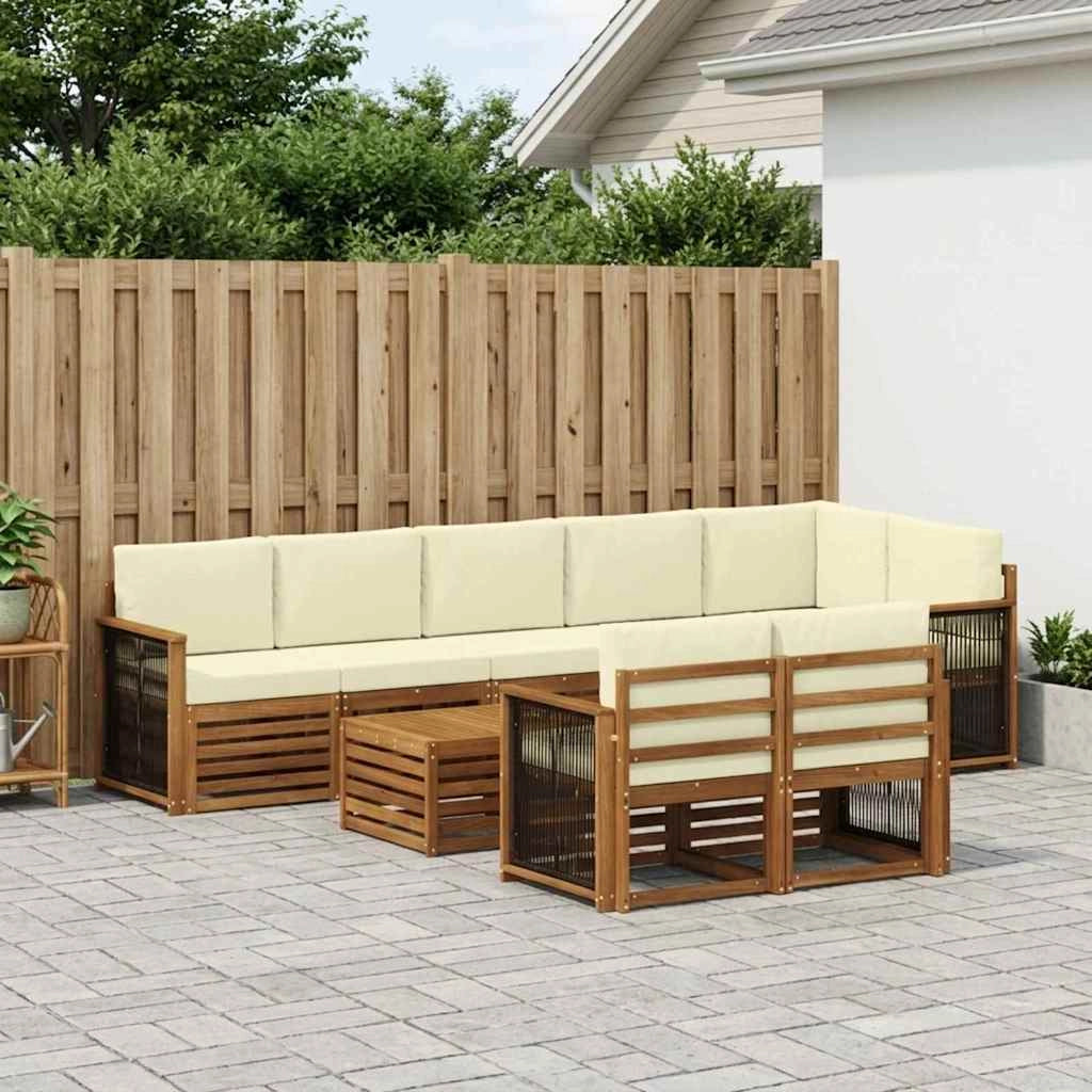 Set divani Legno di Acacia Massello 3384531