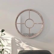 vidaXL Specchio Sabbia 40x4 cm Ferro Rotondo per Uso Interno