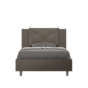 Letto 1 Piazza e Mezzo 120x190 cm con Rete Appia Cappuccino