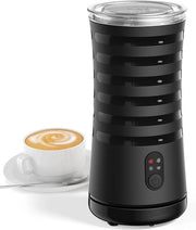 Frogettore 4 in 1 per Latte Caldo e Freddo - Forma a Spina per Latte Caldo Senza Slittamento Interruzione Automatica (Nero)