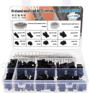 Adattatore di connessione JST 2-5 poli 254 mm con kit di 560 pezzi di contenitori per connettori maschi e femmina