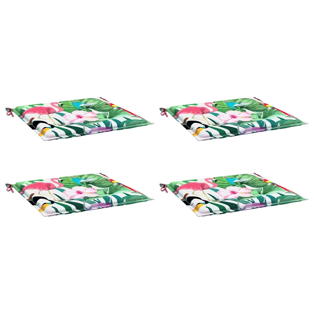 Cuscini per Sedia 4 pz Multicolore 50x50x4 cm in Tessuto 361084