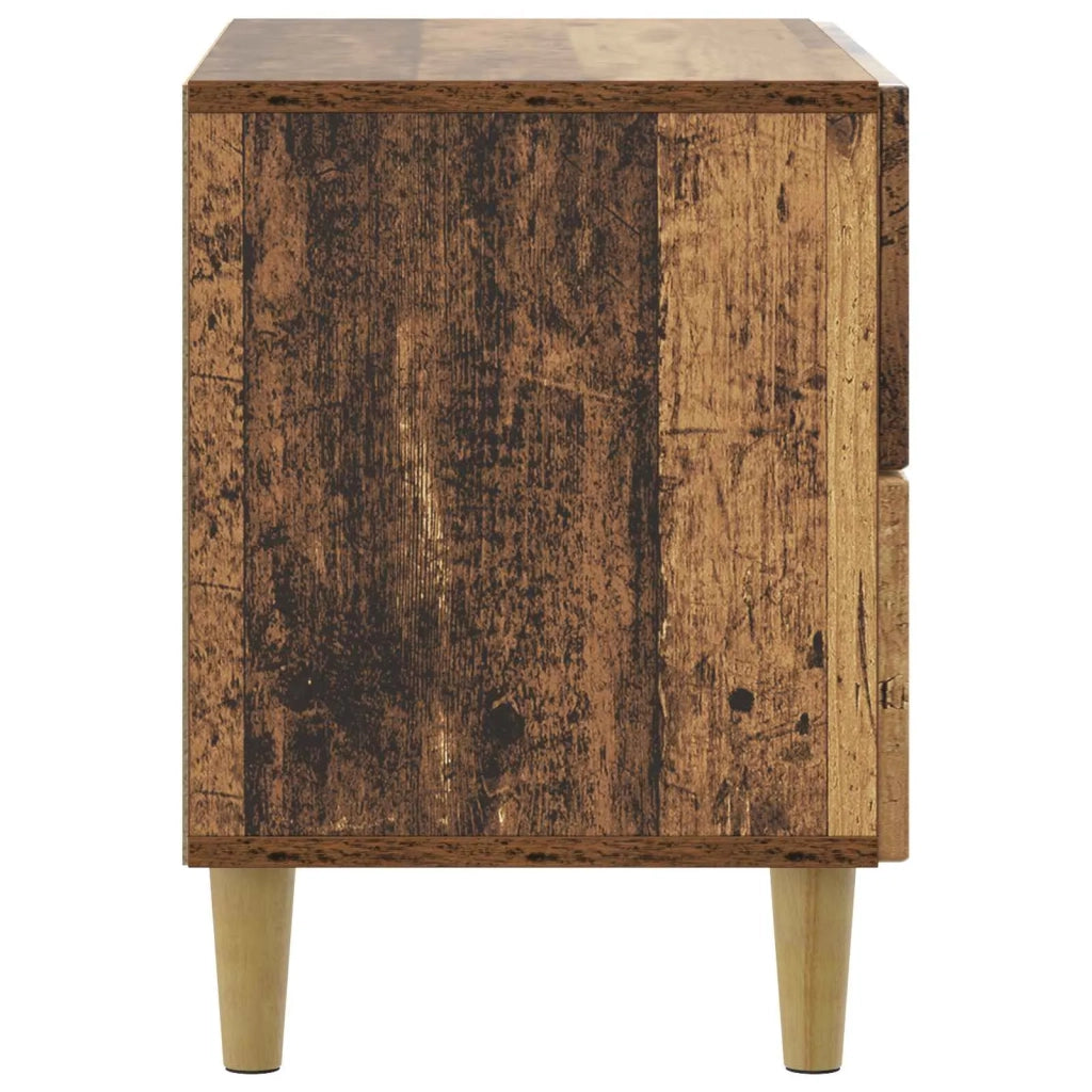Armadio da Notte con cassetto Legno antico 62 x 34,5 x 48 cm 894553