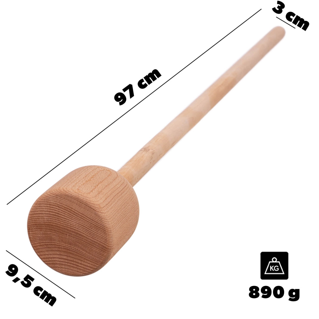 Pressino per crauti KADAX, grande, in legno, 97 cm