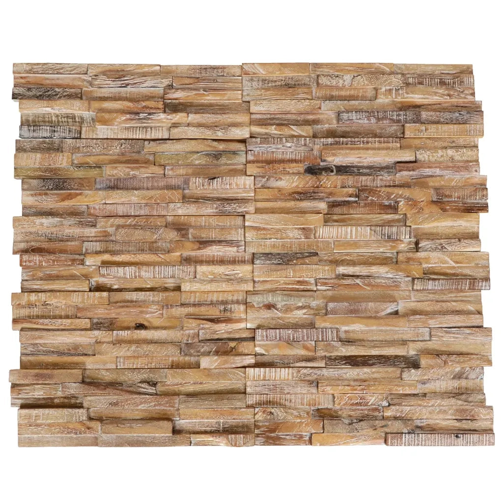 Pannelli per Pareti 10 pz 1,01 mÂ² in Legno Massello di Teak