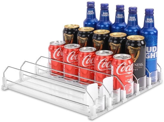 Organizzatore di lattine automatico - Dispensatore di lattine per frigorifero - 25 pezzi
