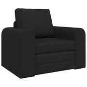 Divano letto | Sof¨¤ letto | Letto singolo Nero 98 x 71 x 83 cm Tessuto