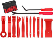 Kit di rimozione auto interno universale - 13 pezzi - con astuccio - strumento di rimozione di terminali - per rimuovere agevolmente senza danneggiare - smontaggio e disassemblaggio auto interno