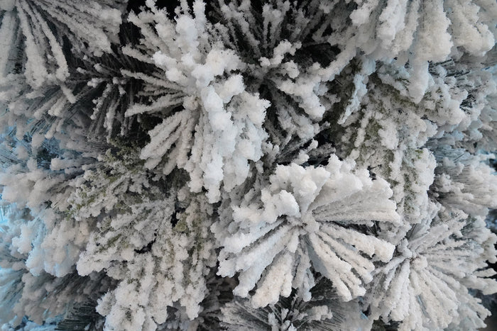 Albero di Natale Artificiale Innevato 210 cm 65 Rami  Foresta Premium Verde