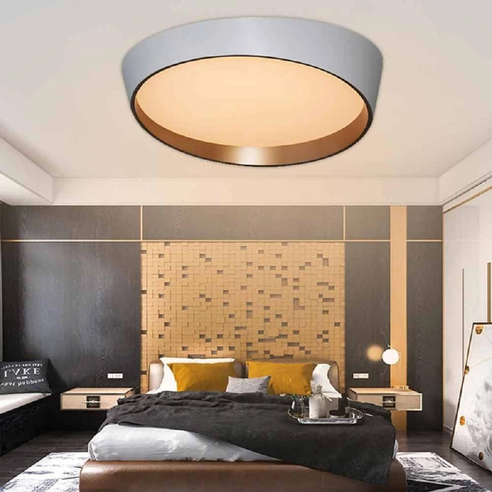 Trade Shop - Plafoniera A Led 46w Moderno Rotonda Irregolare Luce Fredda Calda Naturale C50-b -