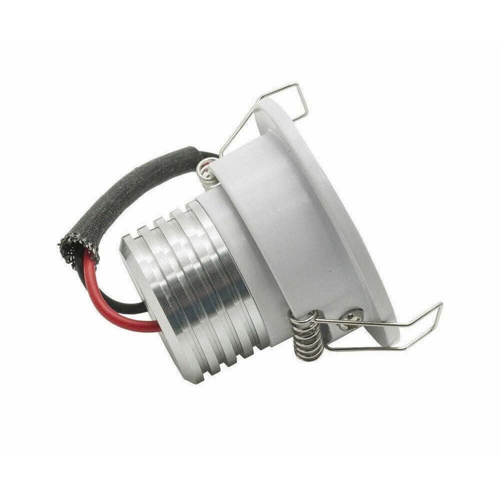 Trade Shop - Faretto 1 Led Cob Incasso 3 Watt 270lm Orientabile Luce Calda Fredda Naturale -