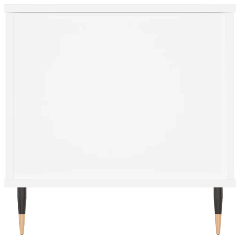 Tavolino da Salotto Bianco 90x44,5x45 cm in Legno Multistrato