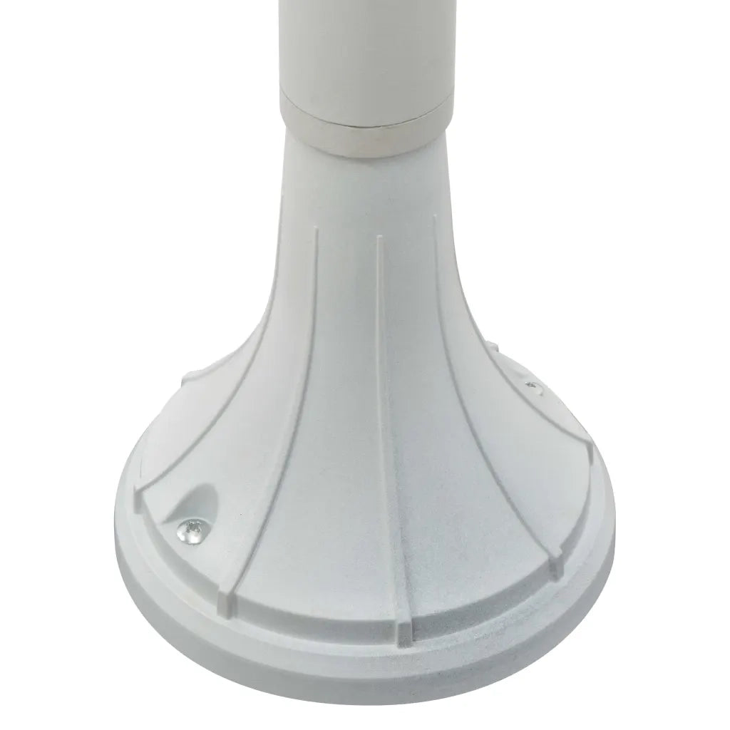 Lampione da Giardino E27 120 cm Alluminio Bianco CFW4320652