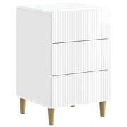 Armadio da Notte con cassetto Bianco Lucido 43 x 41 x 66,5 cm 894559