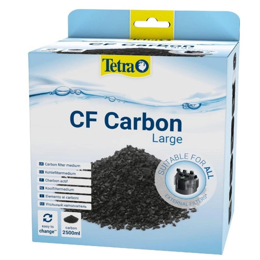Tetra CF Carbon - Ricambio Carbone Attivo per Filtro Esterni Ex 400/600/700/800/1200 Formato: Large 2500ml