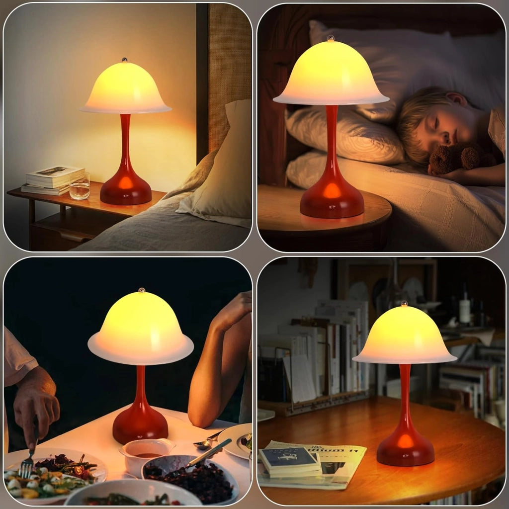 ZMH Lampada da tavolo LED USB ricaricabile luminosità regolabile per camera letto ufficio