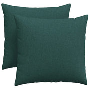 Cuscini da Divano 2 pz | Cuscini per sedie Verde Scuro 45 x 45 cm Tessuto