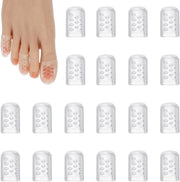 Caprioli adesivi per piedi 20 pezzi - Elastici - Silicone - Translucidi - Adesivi - Protezione contro bolle e dolore