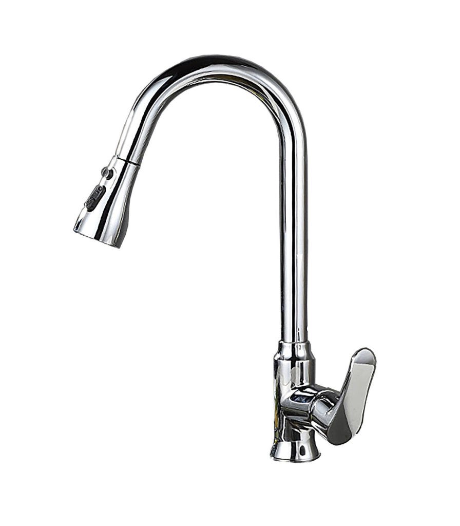 Rubinetto Cucina LH-118 | Ottone Antibatterico | Bocca Estraibile 3 Modi