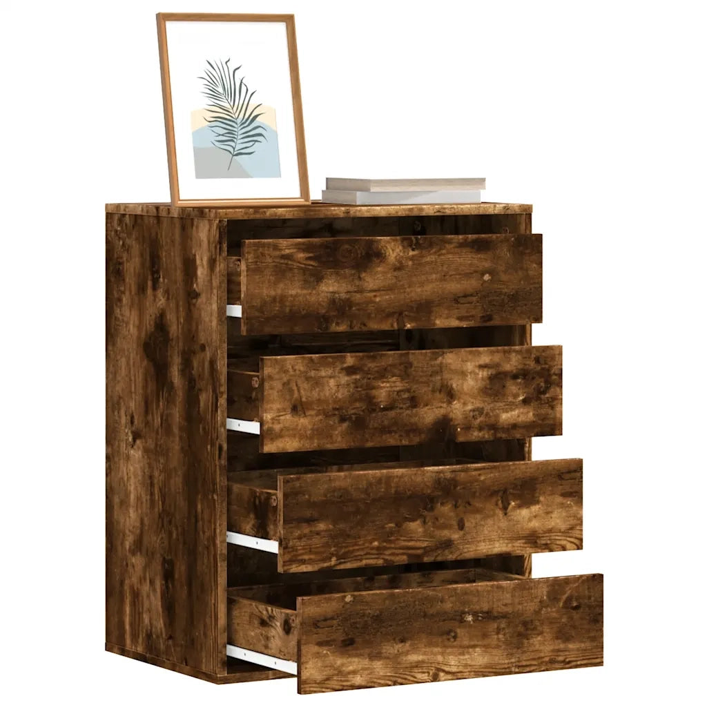 Cassettiera Angolare Legno Antico 60x41x76 cm Legno Multistrato
