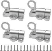 Viti di blocco automatico per finestre e porte (4 pezzi) - Inclusi viti - Blocco sicuro per porte di garage, capanni e porticcioli di giardino