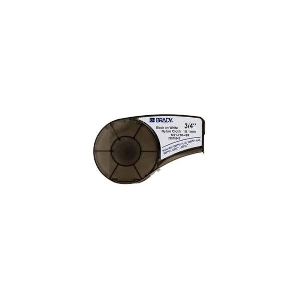 Brady 110895 Nero, Bianco Etichetta per stampante autoadesiva (Nylon Cloth tape for M211 - M210 BMP21-PLUS BMP21 Nylon - Warranty: 12M)