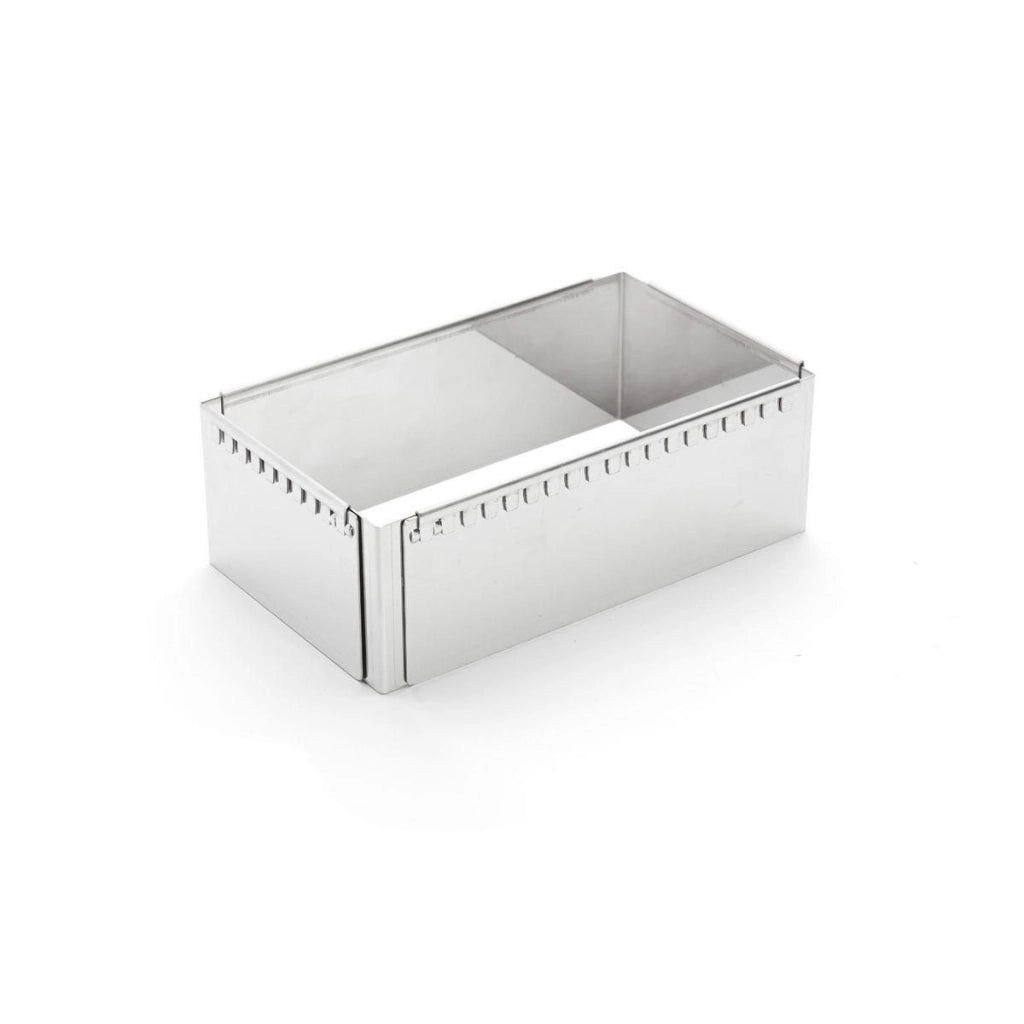 DE BUYER 3013.21 Stampo Patisserie in Acciaio Regolabile da 21.5 a 40 cm colore Grigio Acciaio