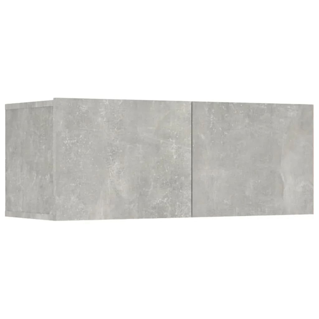 Set di mobili da 8 pezzi tra cui armadio credenza mobile TV televisore per soggiorno camera da letto salotto legno ingegnerizzato grigio 02_0025249