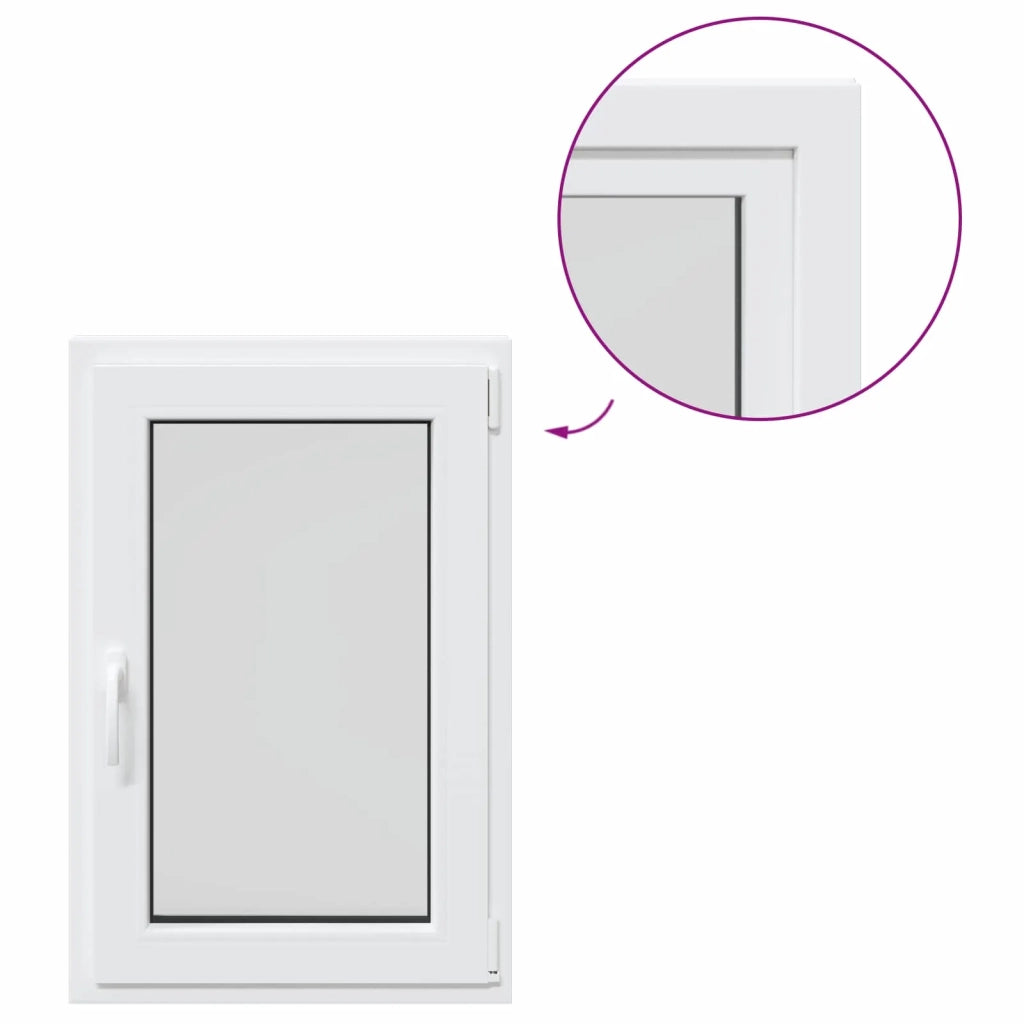 Finestra per Soffitta RISOR 60 x 100 cm PVC e Vetro Bianco CFW9284198