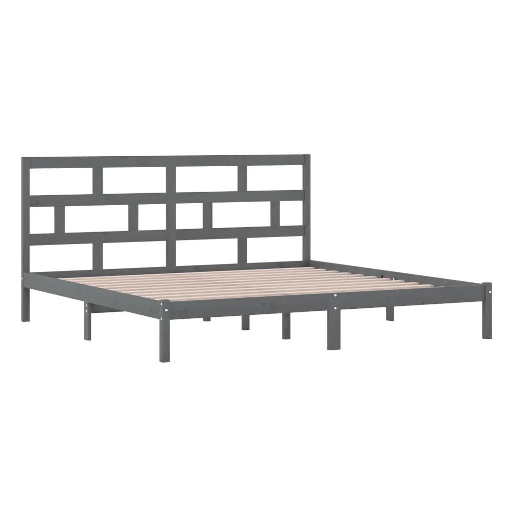 Giroletto Grigio in Legno Massello di Pino 200x200 cm 3101240