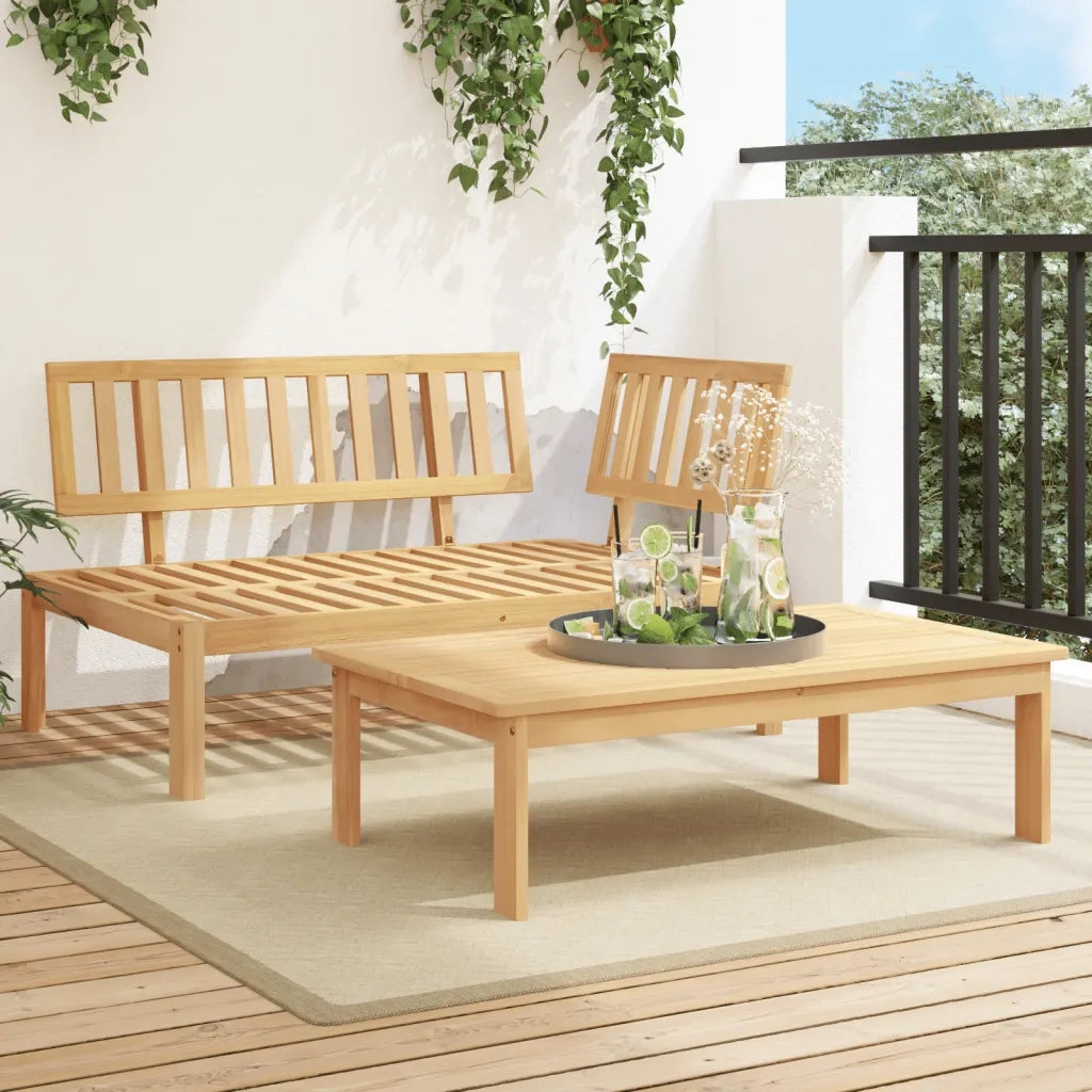 Set Divani Pallet da Giardino 2pz in Legno Massello di Acacia 365853
