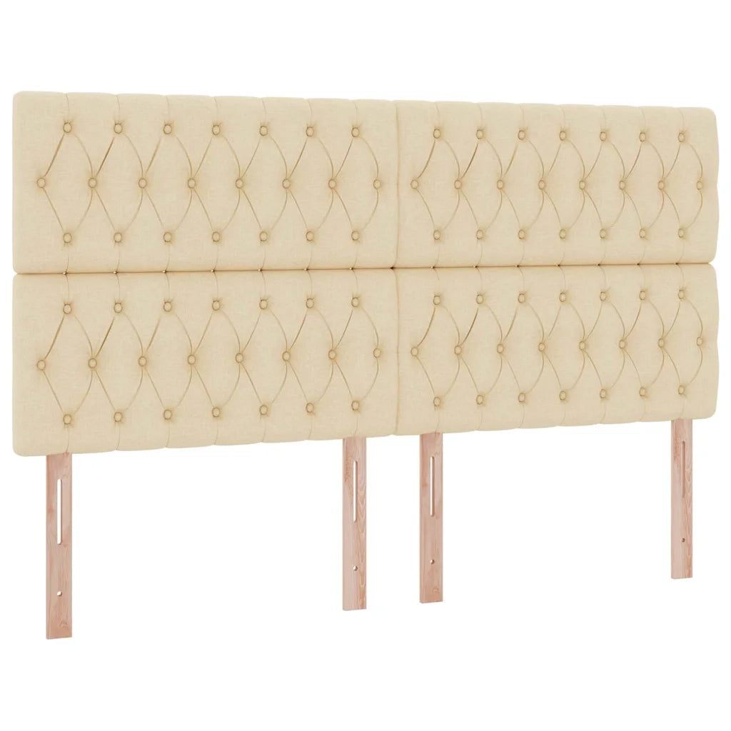 Letto con contenitore e materasso Crema 180 x 200 cm Poliestere 3371863