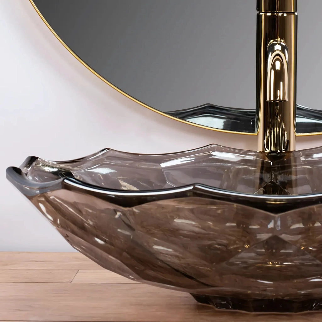 Lavabo Da Appoggio Rea Arctic Black