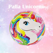 Trade Shop - 3 Pezzi Palla Unicorno In Pvc 80 Gr Giocattoli Bambini Pallone Disegno Colorato -