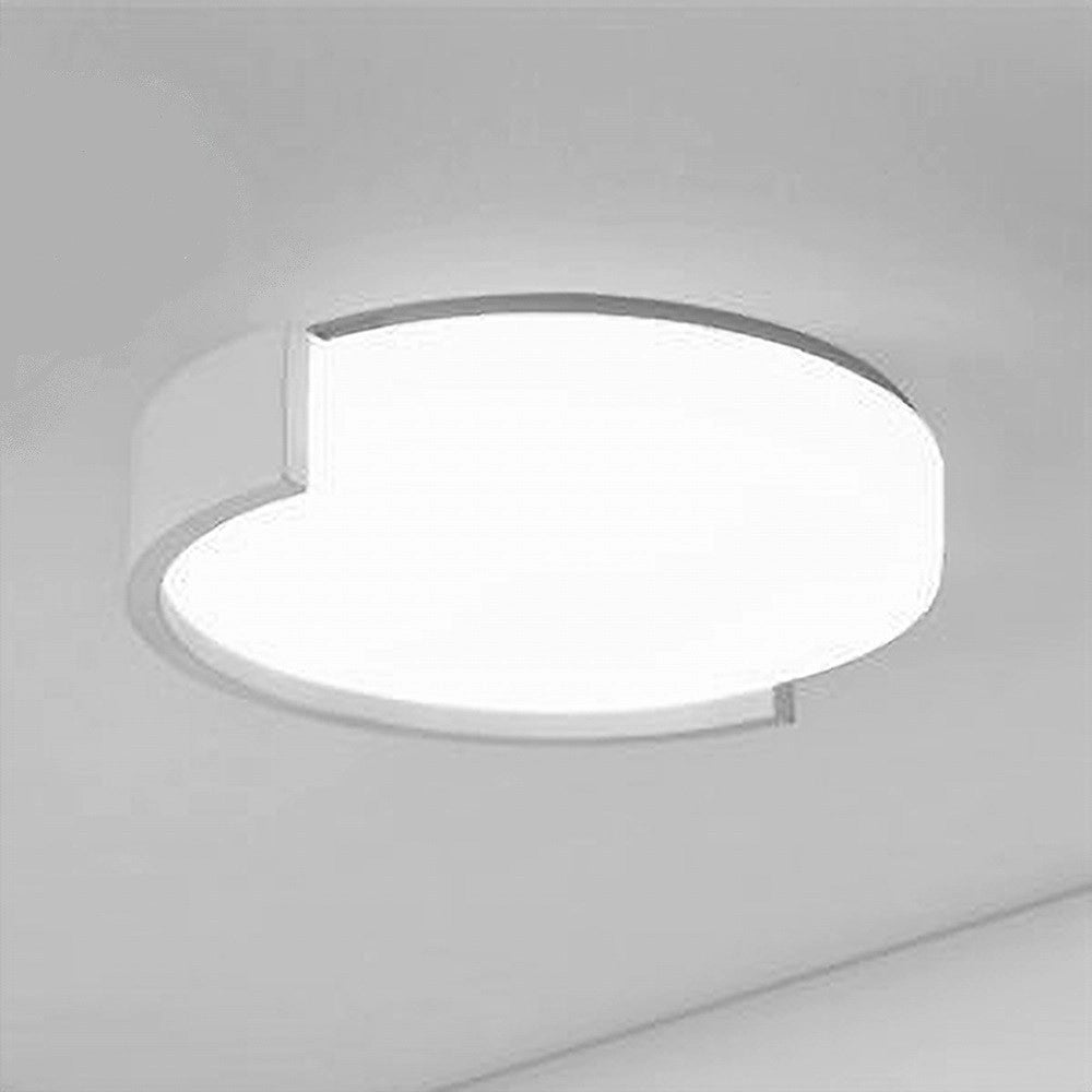 Trade Shop - Plafoniera Led 24watt Cerchio Bianco Moderno Da Soffitto Tonda Luce Fredda 50101 -