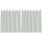 Tende in Voile con Passanti 2 pz Grigio Chiaro 140x140 cm